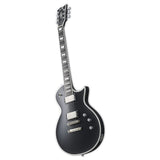 ESP E-II Eclipse BB 6-String Electric Guitar with Mahogany Body and Hard-Shell Case (Black Satin)