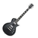 ESP E-II Eclipse BB 6-String Electric Guitar with Mahogany Body and Hard-Shell Case (Black Satin)