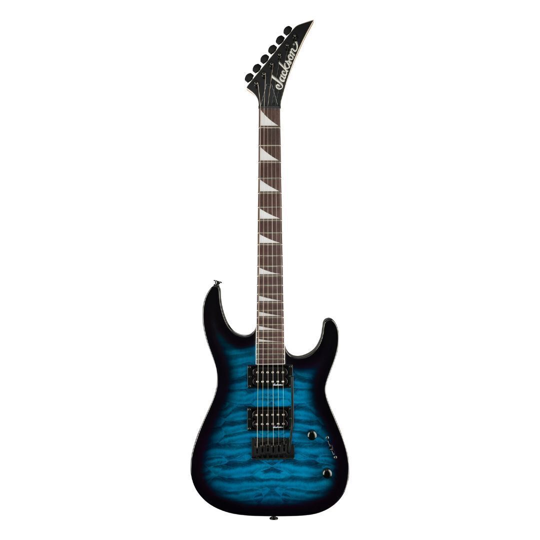 Jackson JS Series Dinky JS20 DKQ 2PT Electric Guitar - Transparent Blue