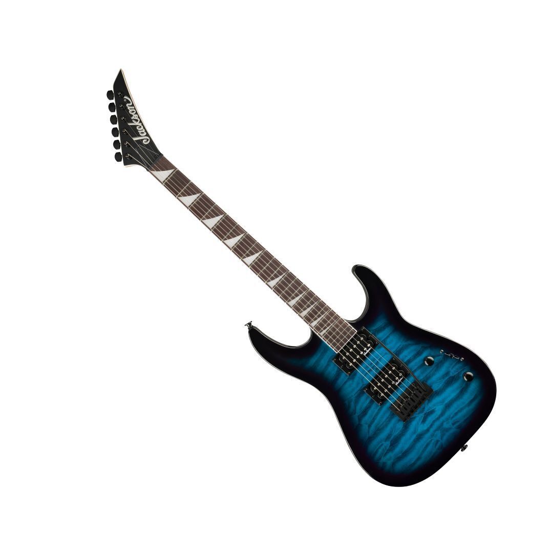 Jackson JS Series Dinky JS20 DKQ 2PT Electric Guitar - Transparent Blue