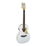 Gretsch G5021E Rancher Penguin Parlor Acoustic 6-String Guitar (White) Bundle