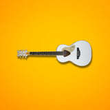 Gretsch G5021E Rancher Penguin Parlor Acoustic 6-String Guitar (White) Bundle