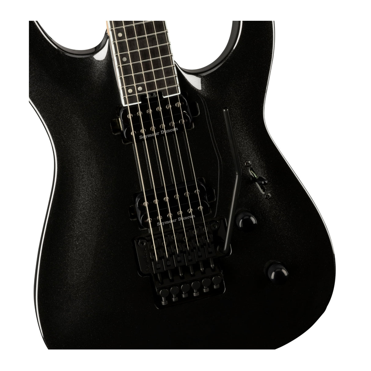 Jackson Pro Plus Dinky DKA Electric Guitar (Metallic Black) with Hardshell Case