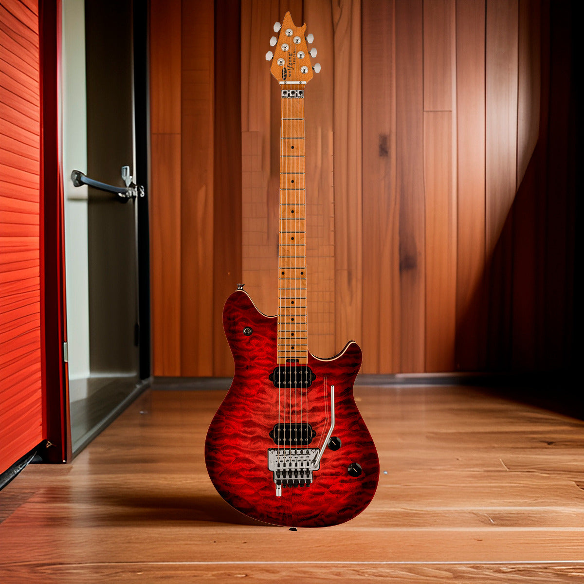 EVH Wolfgang Special QM 6-String Right-Handed Electric Guitar (Sangria)
