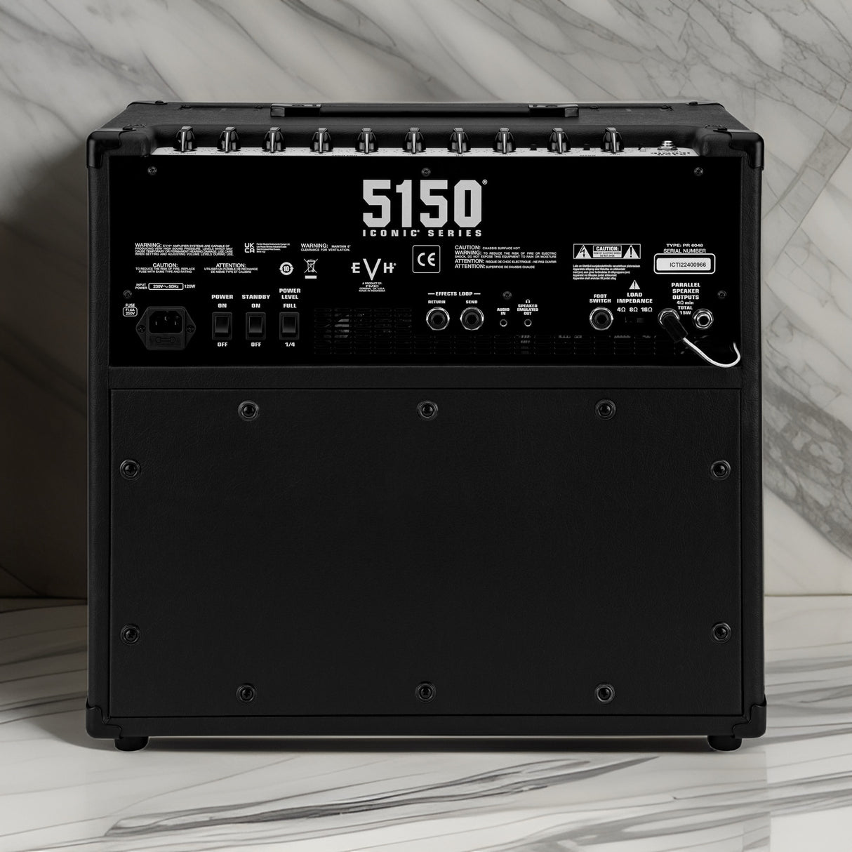 EVH 5150 Iconic Series 15W 1 x 10 Combo Guitar Amplifier (Black) with Cable