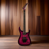 Jackson Pro Plus Dinky DKAQ Guitar (Transparent Purple Burst) with Case