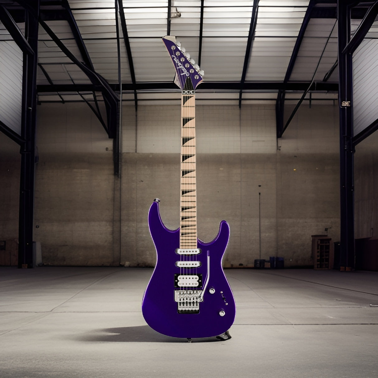 Jackson X Series Dinky DK3XR M HSS 6-String Guitar (Deep Purple Metallic) Case
