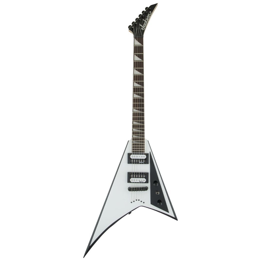 Jackson JS Series Rhoads JS32T Electric Guitar (White & Black) with Gig Bag