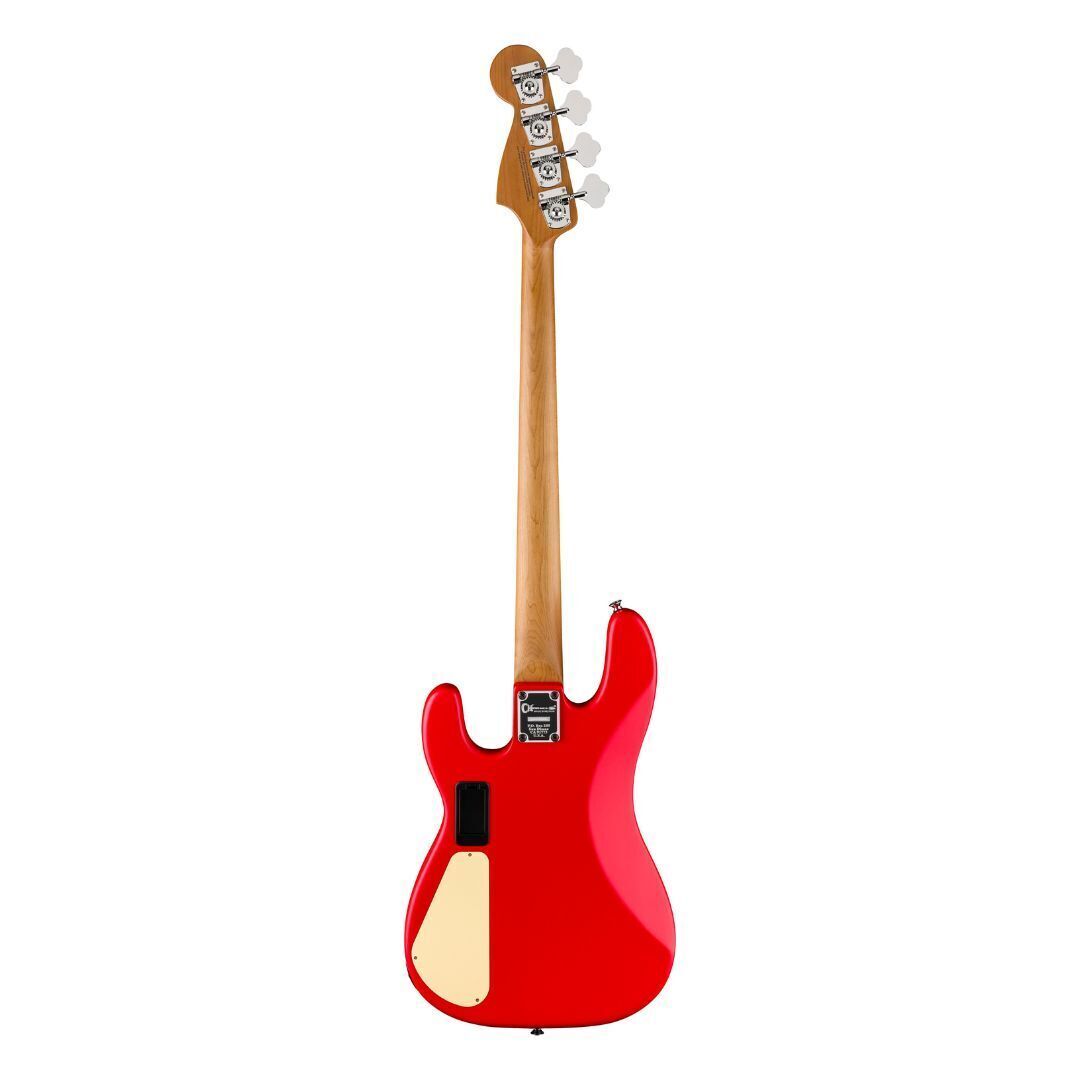 Charvel ProMod San Dimas PJ IV MAH Bass Guitar - Satin Ferrari Red