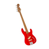 Charvel ProMod San Dimas PJ IV MAH Bass Guitar - Satin Ferrari Red