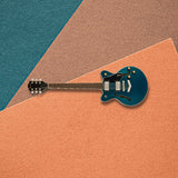 Gretsch G2655 Streamliner Center Block Jr Double-Cut 6-String Guitar (Midnight Sapphire) with Case