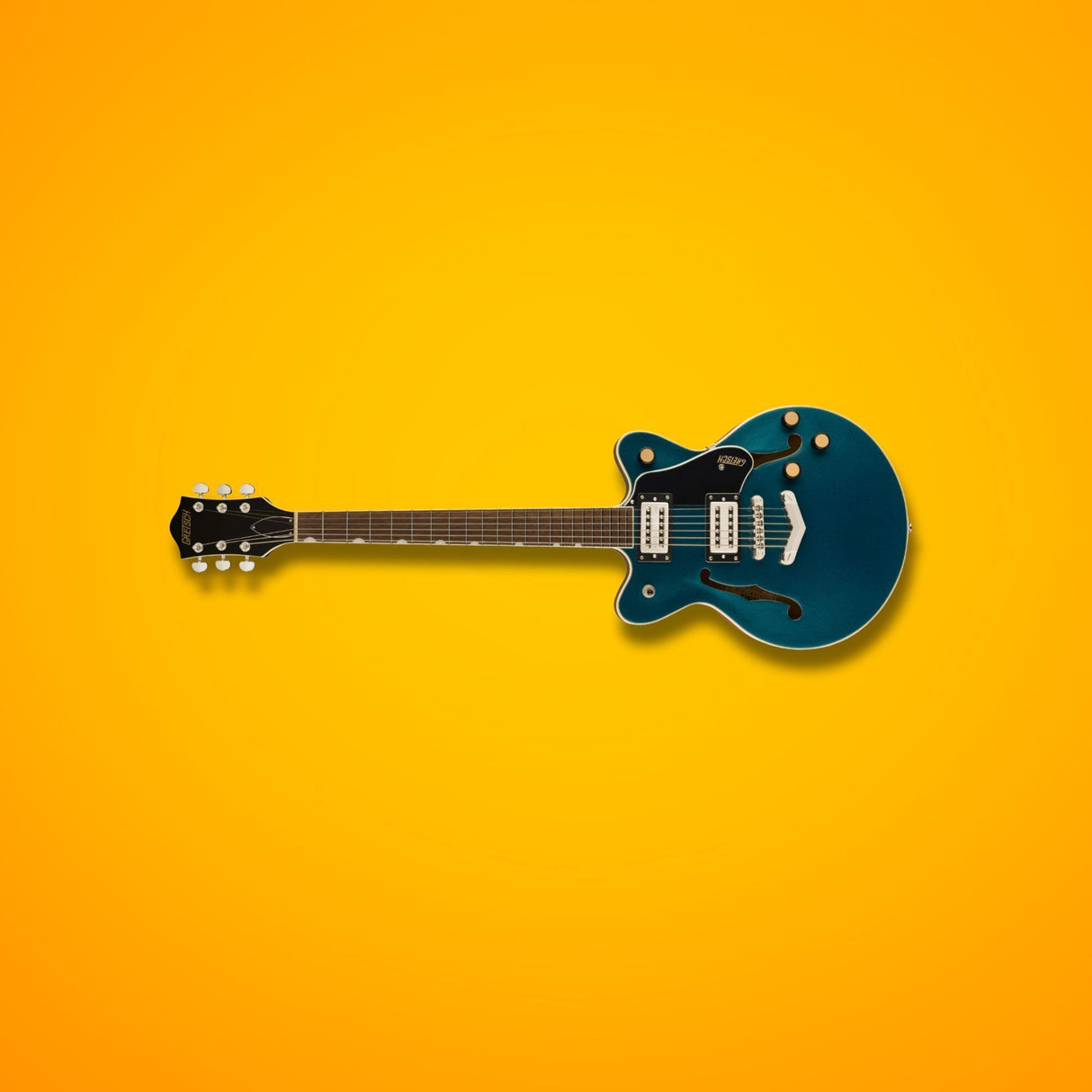 Gretsch G2655 Streamliner Center Block Jr Double-Cut 6-String Guitar (Midnight Sapphire) with Case