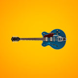 Gretsch G2622T Streamliner Center Block Double-Cut Guitar (Blue) with Case