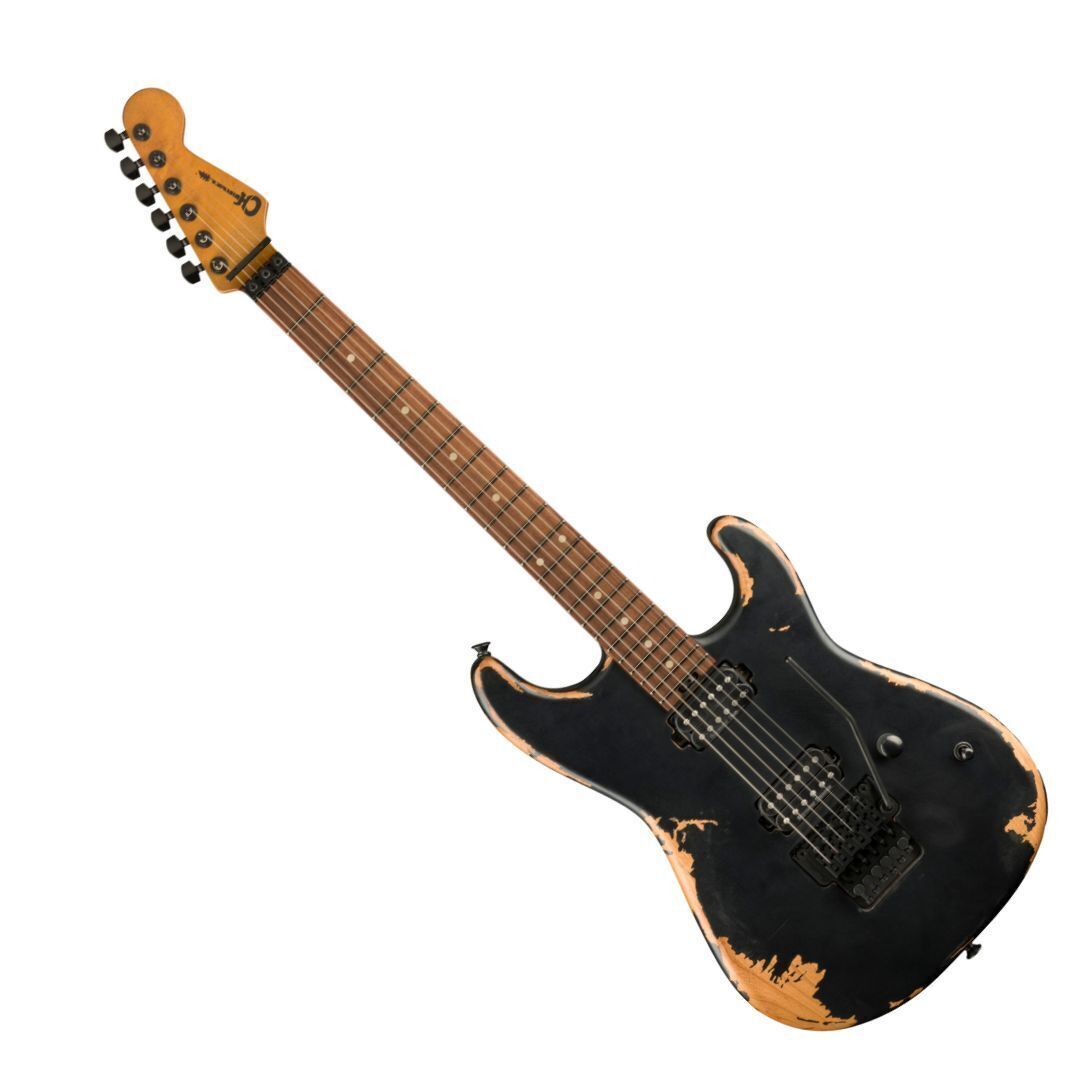 Charvel ProMod Relic San Dimas Style 1 HH FR PF Pau Ferro Electric Guitar-Black