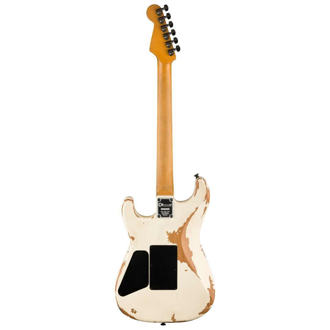 Charvel ProMod Relic San Dimas Style 1 HH FR PF Pau Ferro Electric Guitar -White