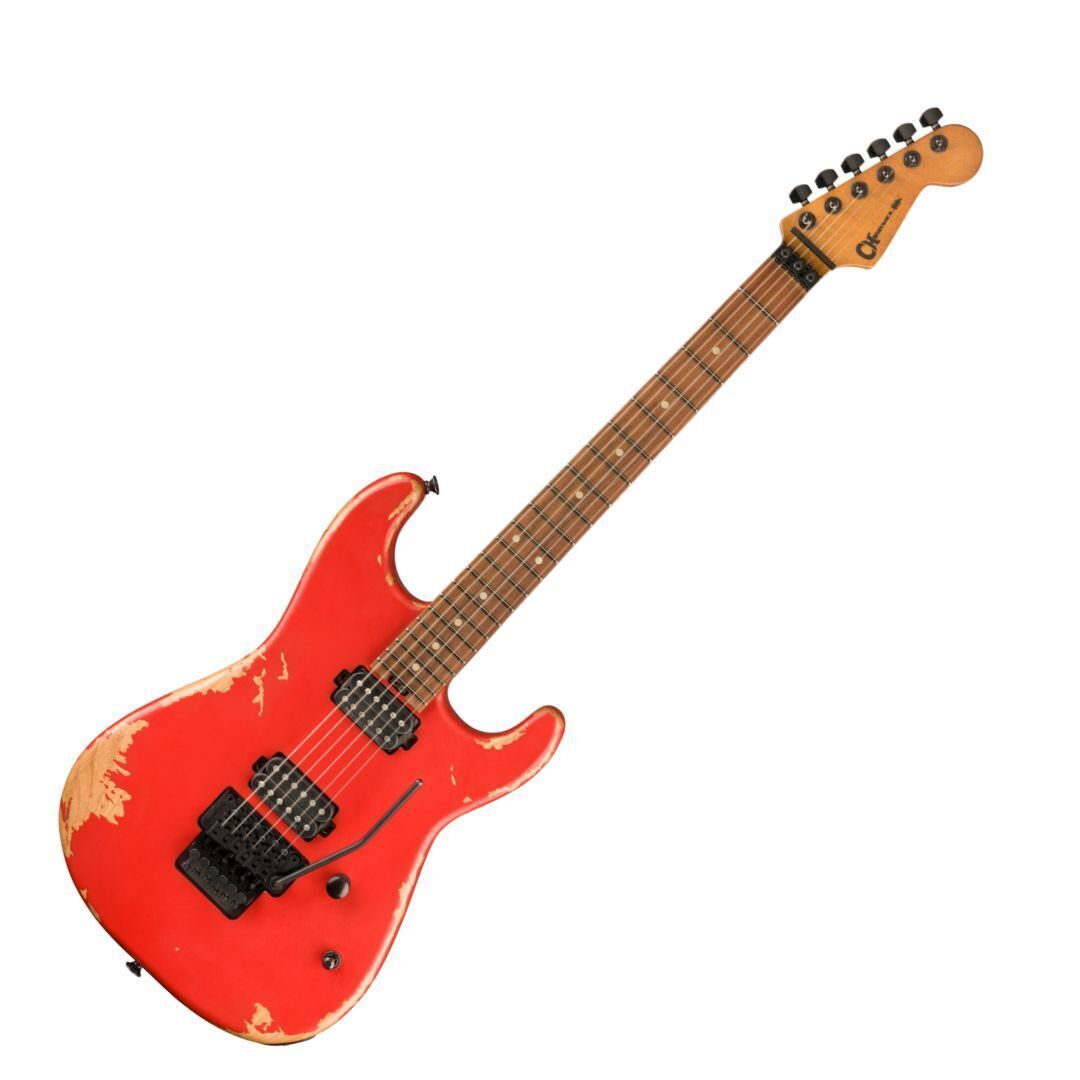 Charvel ProMod Relic San Dimas Style 1 HH FR PF Pau Ferro Electric Guitar-Orange