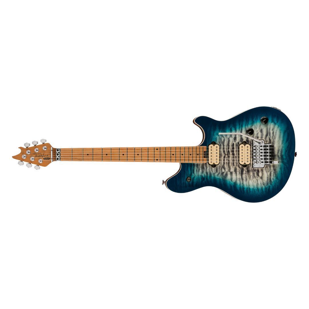 EVH Wolfgang Special Transactional QM Electric Guitar - Indigo Burst