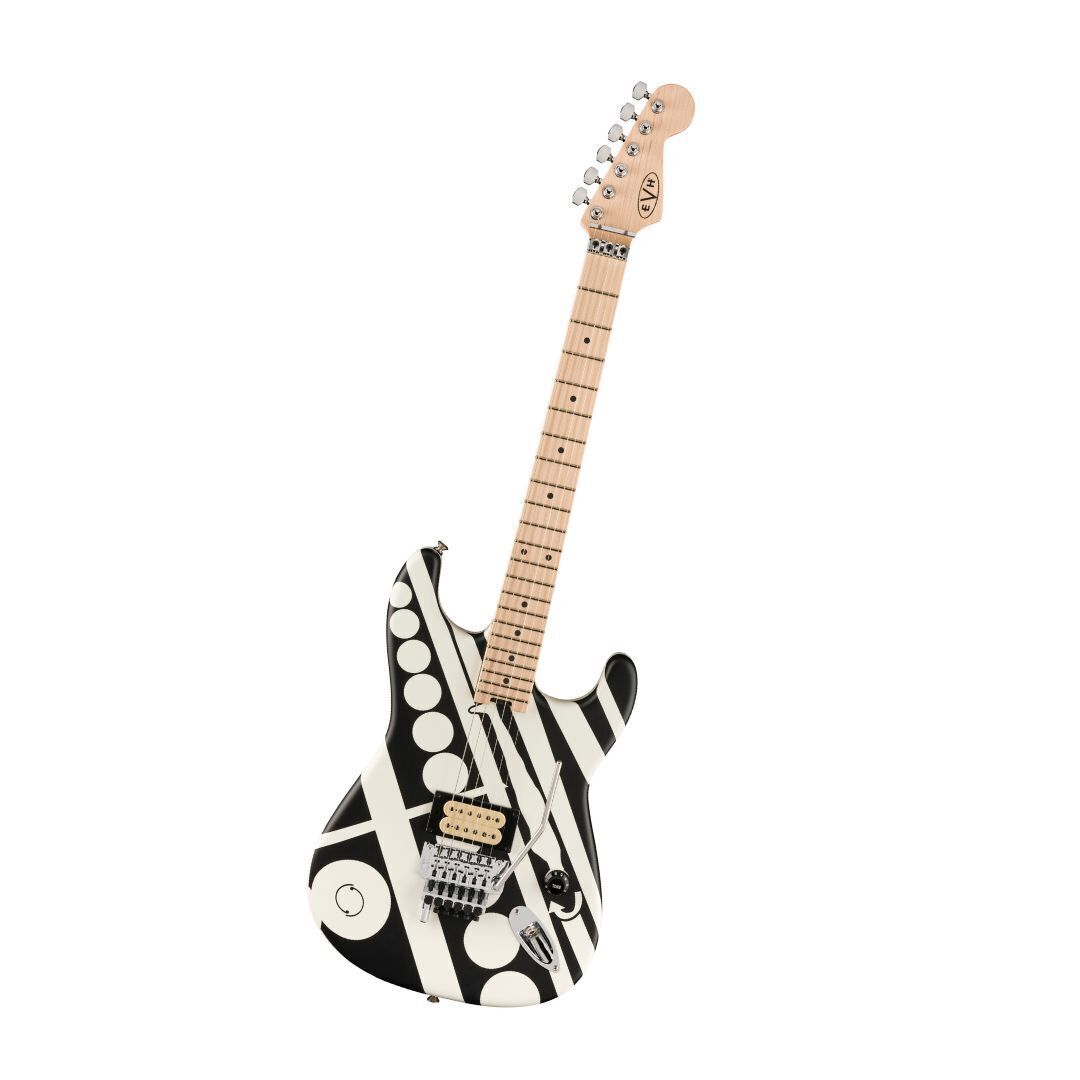 EVH Striped Electric Guitar - Satin Crop Circled