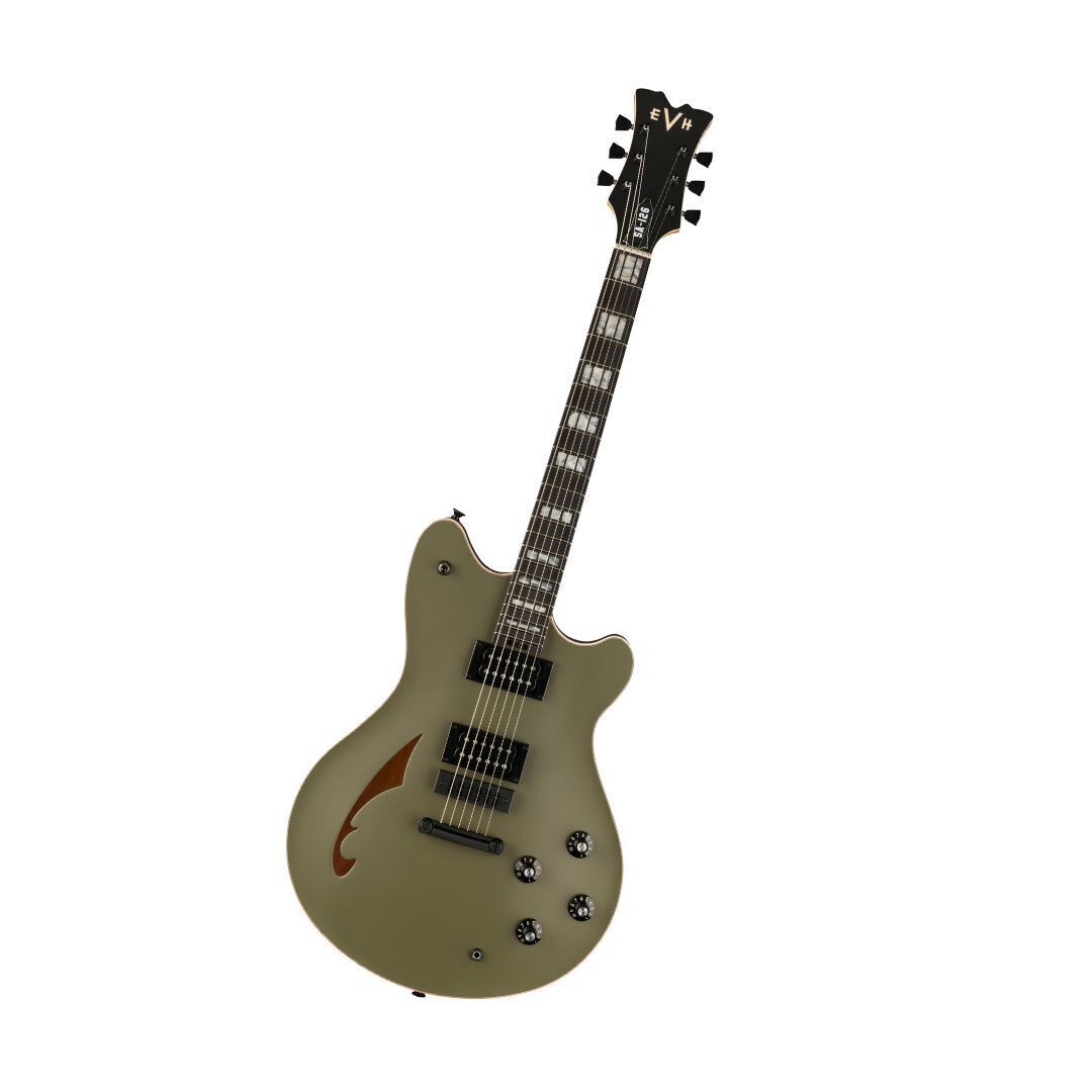 EVH SA-126 Special Electric Guitar - Matte Army Drab Black Ebony