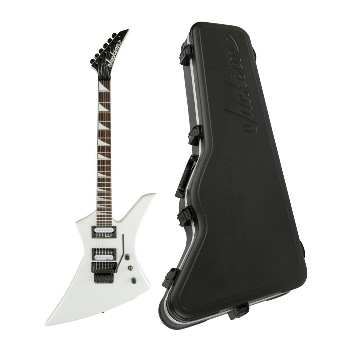 Jackson JS Series Kelly JS32 Electric Guitar (Snow White) with Hardshell Case