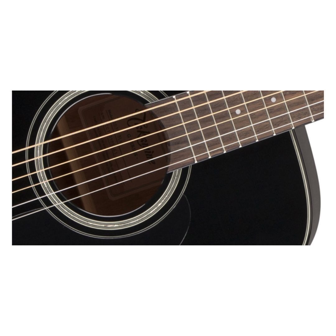 Takamine GD30-BLK Dreadnought Acoustic Guitar, Black