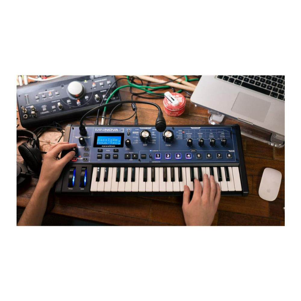 Novation MiniNova 37-Key Controller Synthesizer with 256 Sounds