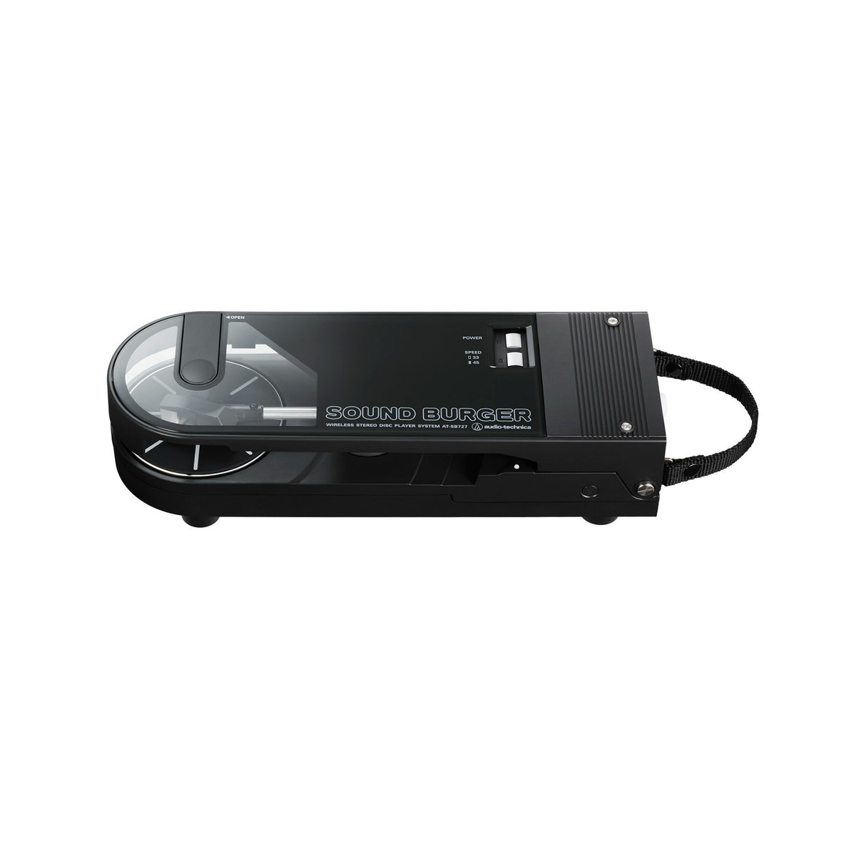 Audio-Technica AT-SB727 Sound Burger Portable Bluetooth Turntable with Monitors