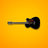 Gretsch G5013CE Rancher Junior Cutaway Acoustic Electric Guitar (Black) Bundle