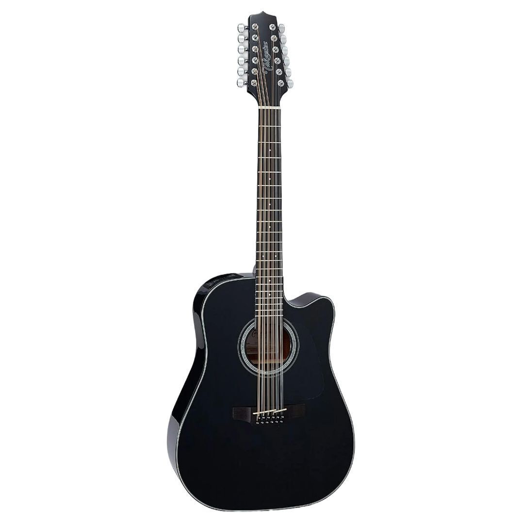 Takamine G Series GD30CE-12 Dreadnought 12-String Acoustic-Electric Guitar Black