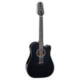 Takamine G Series GD30CE-12 Dreadnought 12-String Acoustic-Electric Guitar Black