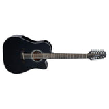 Takamine G Series GD30CE-12 Dreadnought 12-String Acoustic-Electric Guitar Black