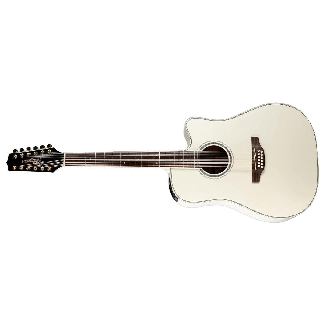 Takamine GD-37CE PW 12-String Dreadnought Acoustic-Electric Guitar - Pearl White