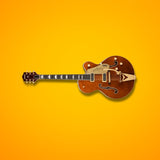Gretsch G6120TG-DS Players Ed. Nashville Electric Guitar (Orange) Bundle
