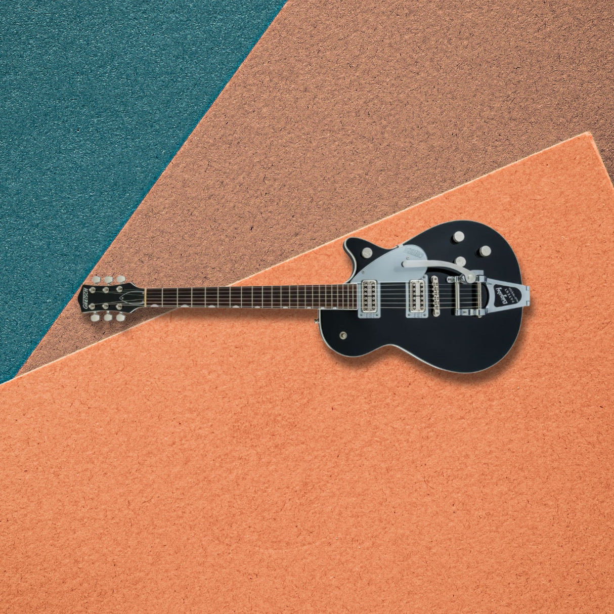 Gretsch G6128T Players Edition Jet FT Electric Guitar (Black) with G9500 Guitar