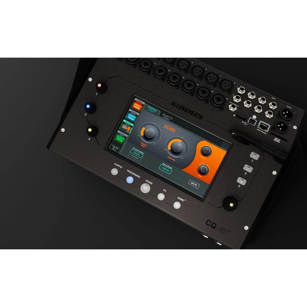 Allen & Heath CQ-18T Digital Mixer with 7-in Touchscreen with WiFi/Bluetooth