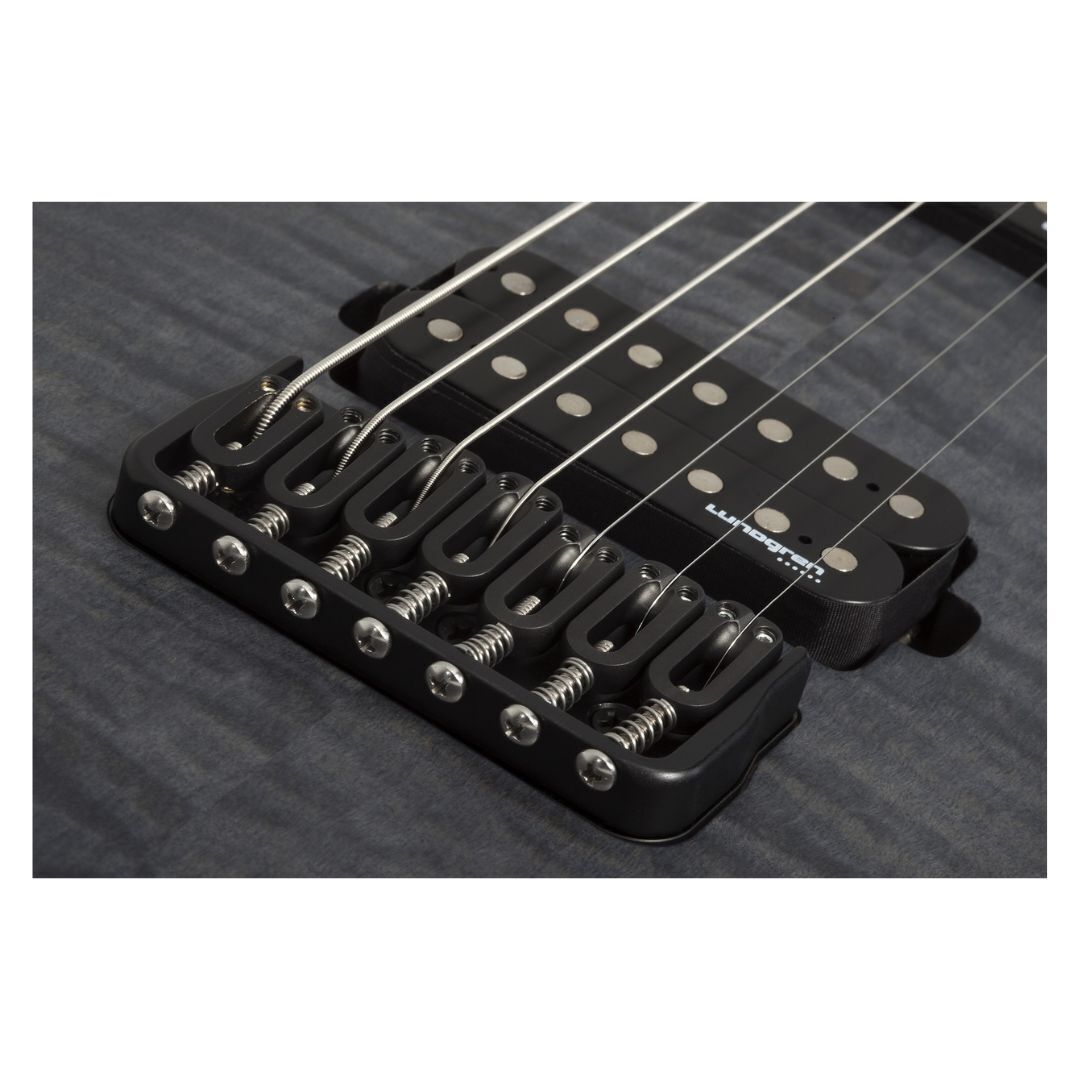 Schecter KM-7 MK-III Keith Merrow Legacy Guitar (Transparent Black Burst) (Open Box)