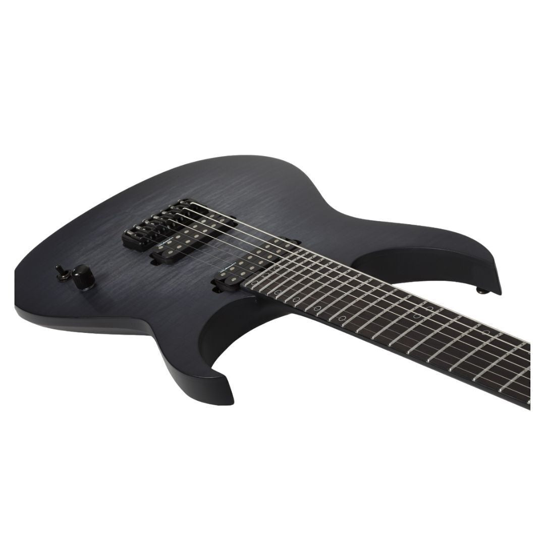 Schecter KM-7 MK-III Keith Merrow Legacy Guitar (Transparent Black Burst) (Open Box)