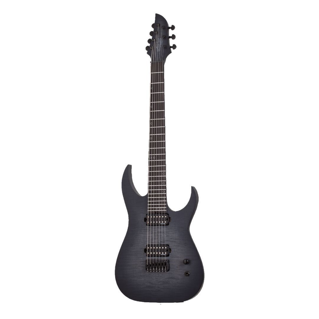 Schecter KM-7 MK-III Keith Merrow Legacy Guitar (Transparent Black Burst) (Open Box)