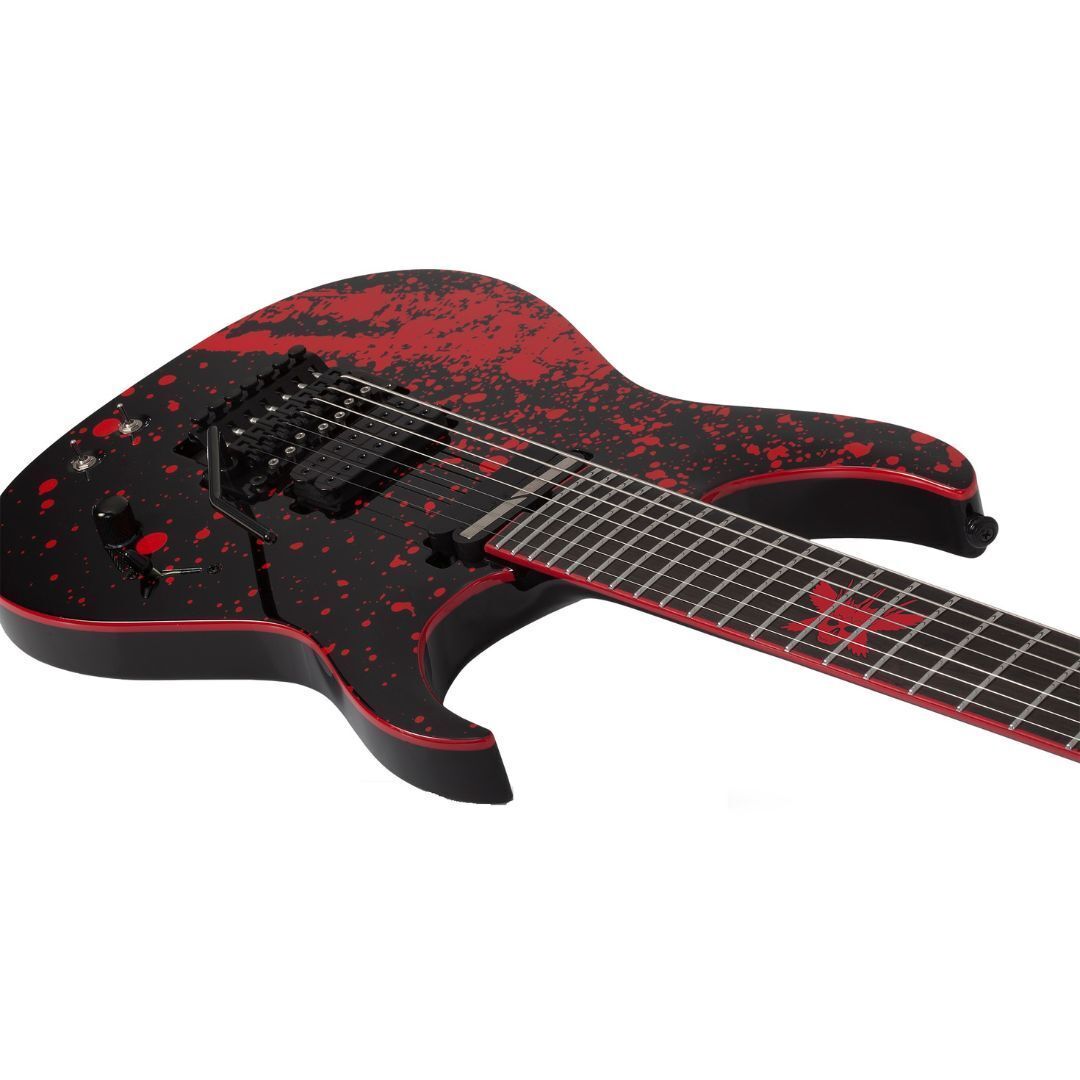 Schecter Sullivan King Banshee 7 FR-S Electric Guitar (Obsidian Blood)