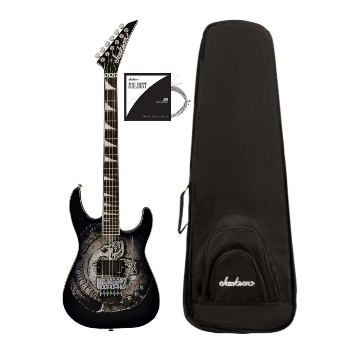 Jackson Pro Signature Andreas Kisser Quadra Electric Guitar (Rose) with Gig Bag