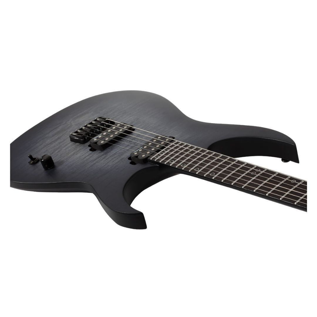 Schecter KM-6 MK-III Keith Merrow Legacy Guitar (Transparent Black Burst) (Open Box)