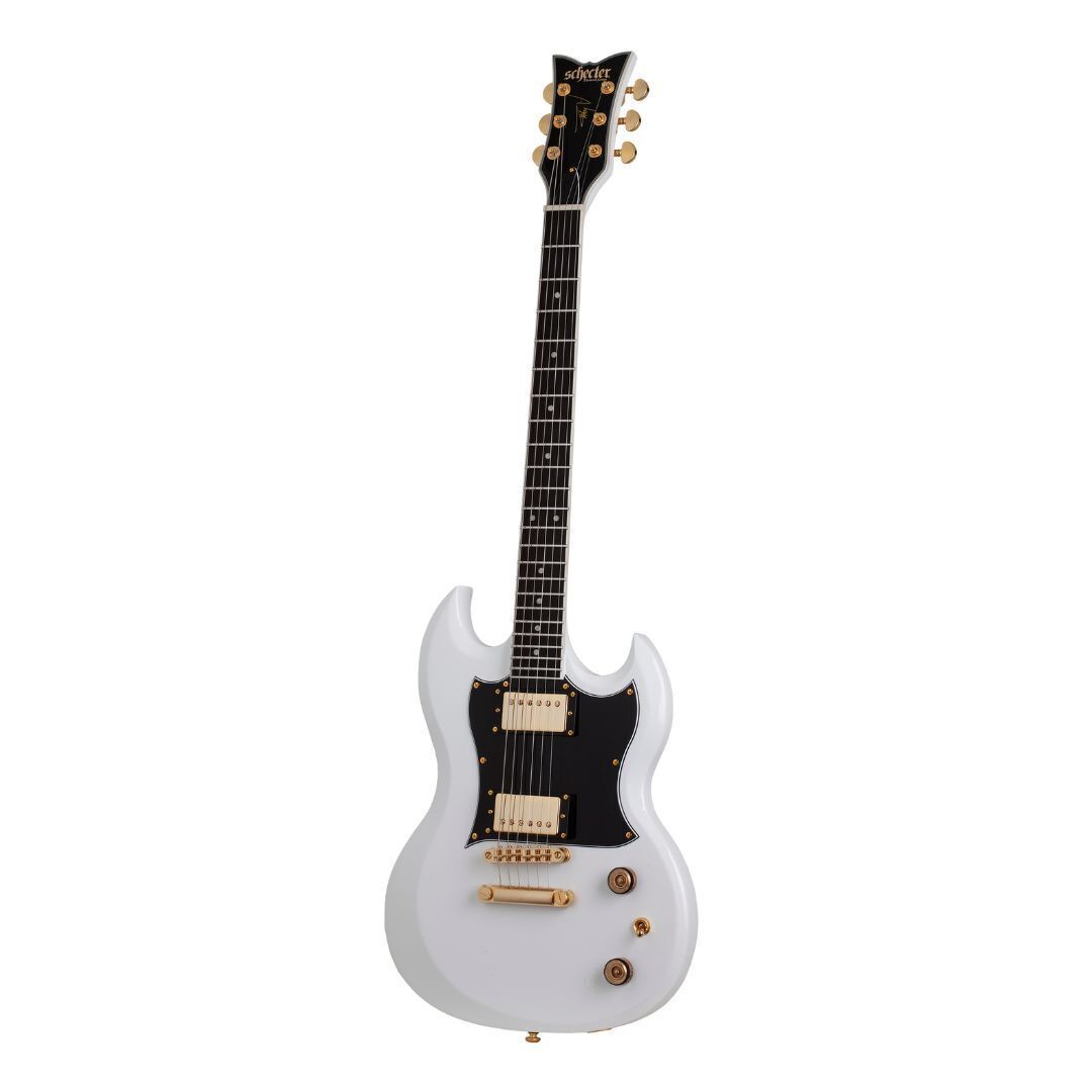 Schecter ZV-H6LLYW66D Electric Guitar (Gloss White) (Open Box)