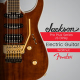 Jackson Pro Plus Series Soloist SLA3 6-String Electric Guitar (Walnut) with Case