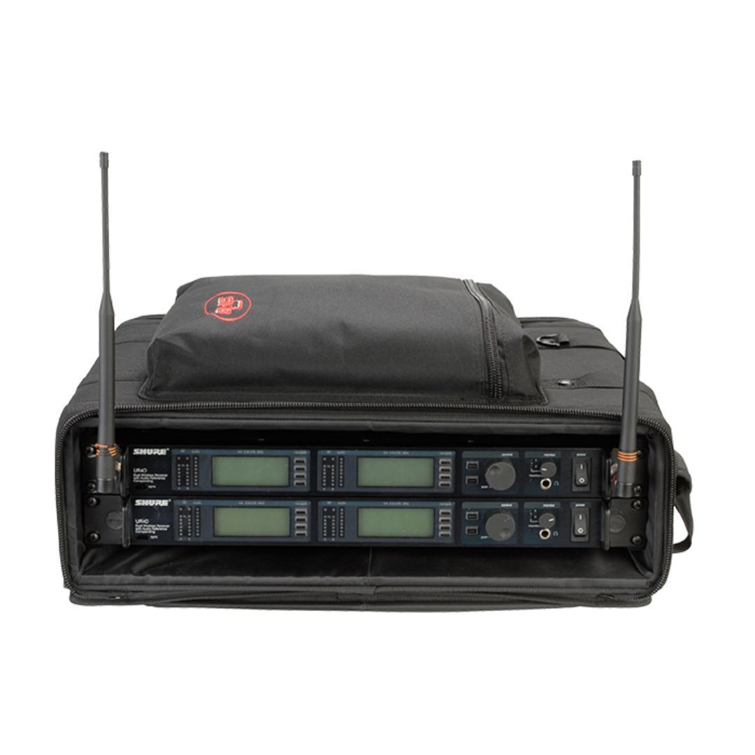 SKB 1SKB-SC192U 2U Soft Rack Case with Steel Rails, Outer Pocket and Straps