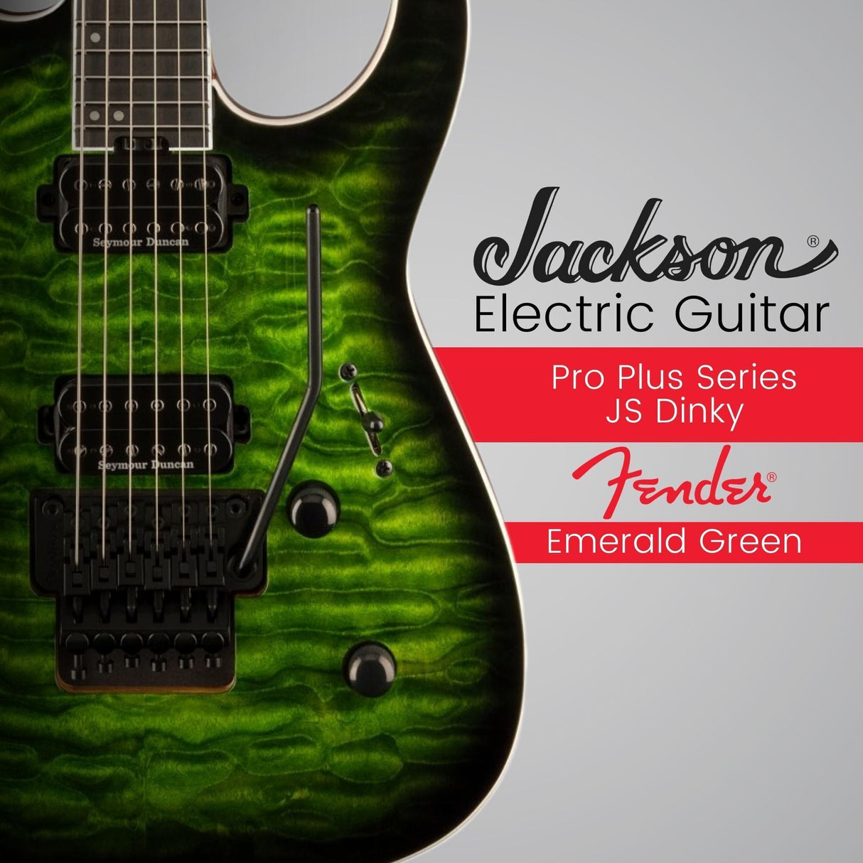 Jackson Pro Plus Series Soloist DKAQ Electric Guitar (Emerald Green) with Case