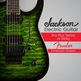 Jackson Pro Plus Series Soloist DKAQ Electric Guitar (Emerald Green) with Case