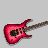 Jackson Pro Plus Soloist SLA3Q 6-String Electric Guitar (Fuschia Burst) and Case