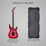 Jackson Pro Plus Soloist SLA3Q 6-String Electric Guitar (Fuschia Burst) and Case