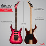 Jackson Pro Plus Soloist SLA3Q 6-String Electric Guitar (Fuschia Burst) and Case