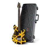 EVH Wolfgang Special Striped Electric Guitar (Black and Yellow) with Case